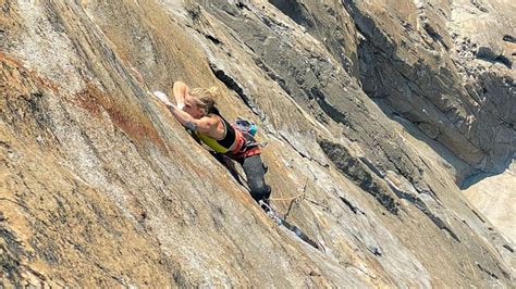 First Woman Fourth Person To Free Climb EL Capitan Golden Gate Route