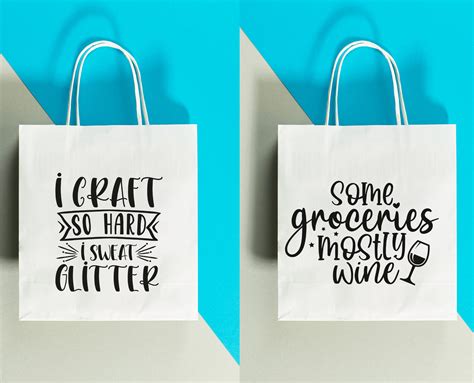 Tote Bag Svg Bundle Funny Shopping Bag Quotes Svg Cut Files Etsy