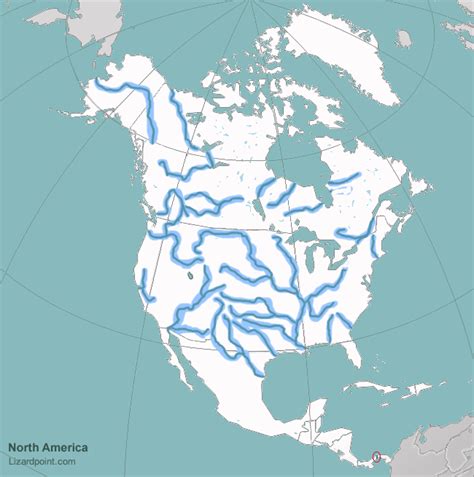 North America Map Water Bodies - Dyanna Louisette