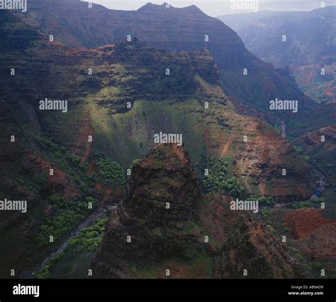 Aerial of Kauai Stock Photo - Alamy