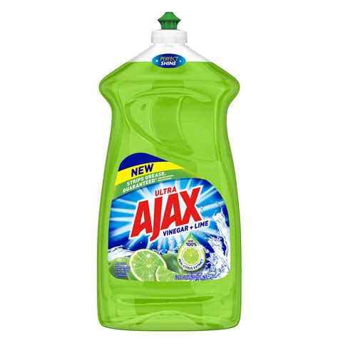 Ajax Ultra Liquid Dish Soap Vinegar Lime 52 Fluid Ounce