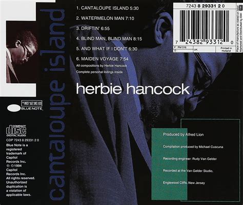 Herbie Hancock: Cantaloupe Island - CD | Opus3a