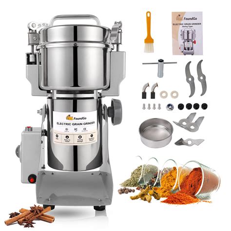 Foundgo G Electric Grain Grinder Herb Grinder Rpm High Speed