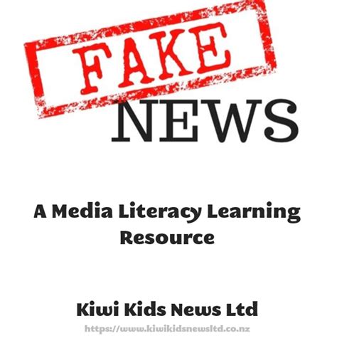 Fake News Media Literacy Unit Virtual Copy Kiwi Kids News