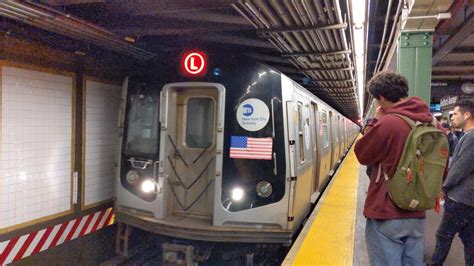 Nyc Subway R R L Train Action Bedford Av Th Av Youtube