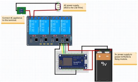 Home Automation Using Arduino Circuit Diagram