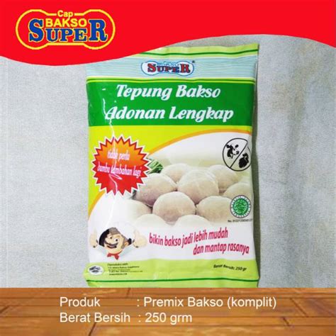 Jual Tepung Premix Adonan Lengkap Bakso Gr Shopee Indonesia