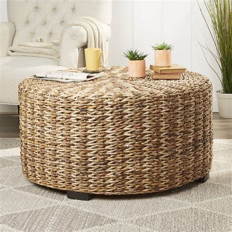 Burlison Coffee Table Drum Coffee Table Coffee Table Wood Wicker