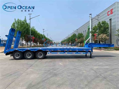 Axle M Lowbed Low Bed Semi Truck Trailer China Low Bed Semi