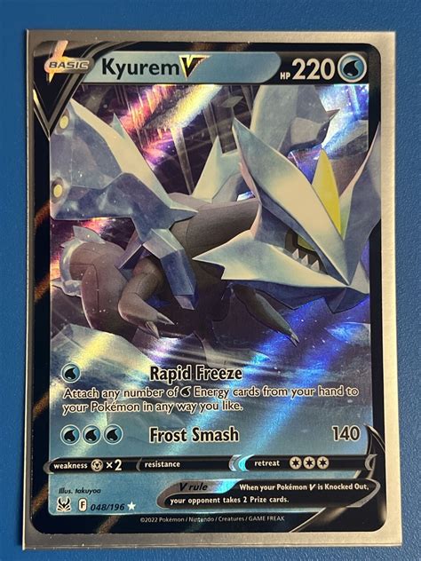 Kyurem V 048 196 Pokemon TCG Lost Origin 2022 NM Holo Ultra Rare Card