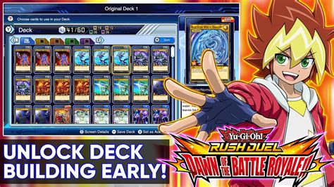 How To Unlock Deck Building Early Yu Gi Oh Rush Duel Dawn Of The