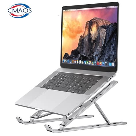 Soporte plegable de aluminio para portátil Base ajustable para Macbook