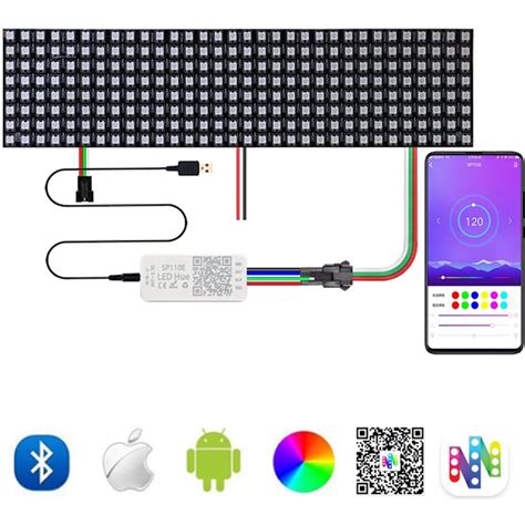 Ws B Led Strip Matrix Digital Panel Individually Addressable With