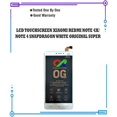 Jual Lcd Touchscreen Xiaomi Redmi Note X Note Snapdragon White