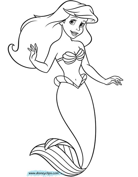 ariel black and white clipart - Clipground