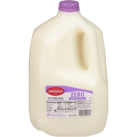 Darigold Zero Fat Free Milk Gal Instacart