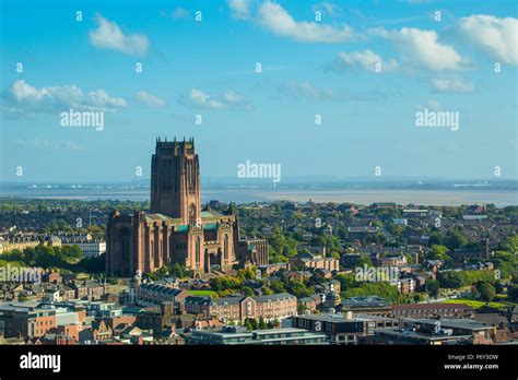 England Merseyside Liverpool View Of Liverpool Cathedral Built On St
