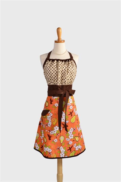 Cute Kitsch Retro Apron Full Kitchen Womens Apron Handmade Etsy