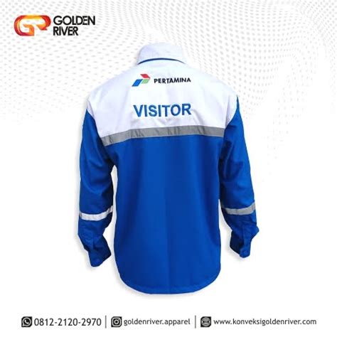 Baju Kemeja Seragam Pertamina Visitor Konveksi Bandung