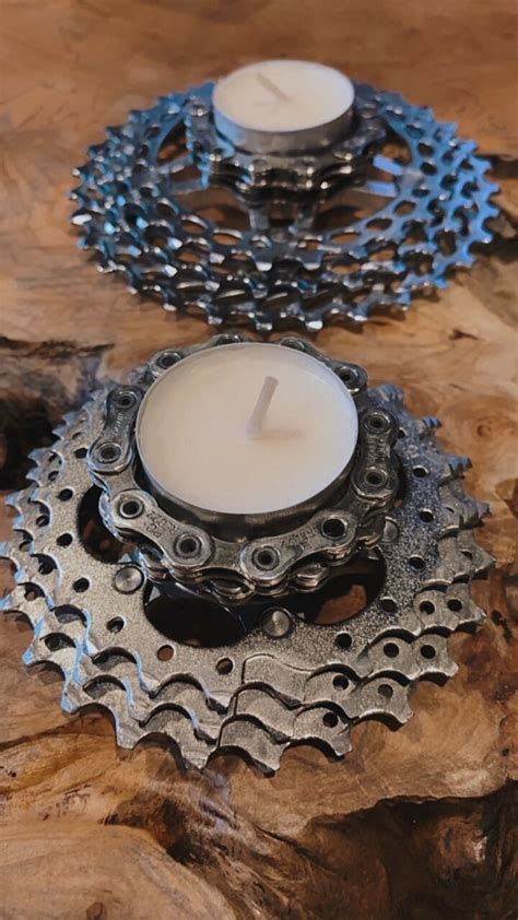 Upcycled Bicycle Part Tealight Holder