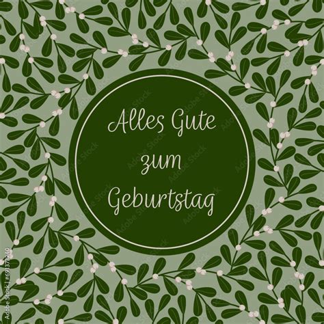 Alles Gute Zum Geburtstag Schriftzug In Deutscher Sprache