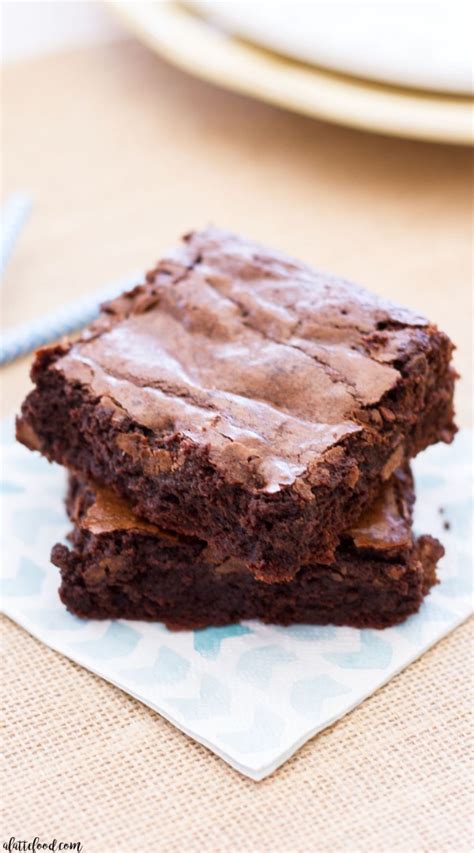 Double Chocolate Fudge Brownies A Latte Food