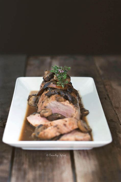 Pork Tenderloin With Crimini Mushrooms And Port Sauce Pork Recipes With Pork Meat Stuffed