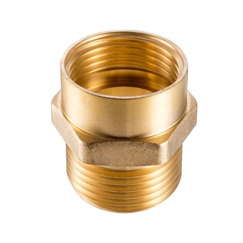 Brass 2 Female NPT To 2 1 2 Male NH NST Hex Fire Hydrant Adapter