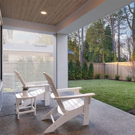 Style Selections 48 In X 8 Ft White Vinyl Privacy Lattice In The Lattice And Accessories