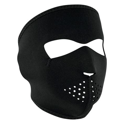 ZANheadgear WNFM114 Solid Neoprene Full Face Mask Black