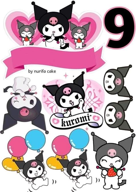 Pin By Judith Jauregui On Kuromi In Birthday Cake Topper