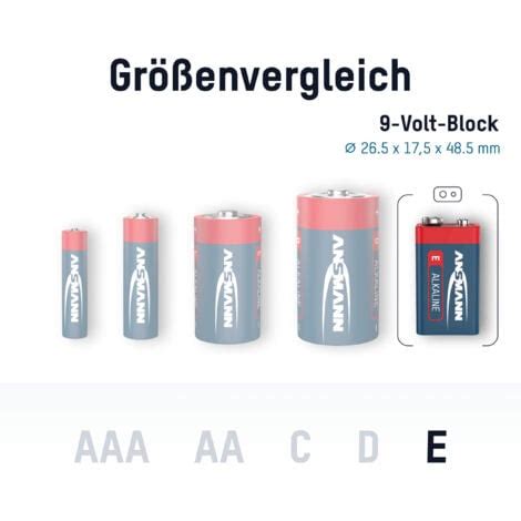 X Ansmann Alkaline V Block Batterie E Block Lr Mn St Ck