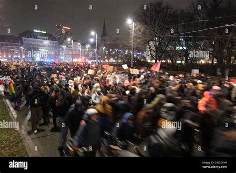 Demonstration Gegen Rechts Leipzig Teilnehmer Einer Demonstration