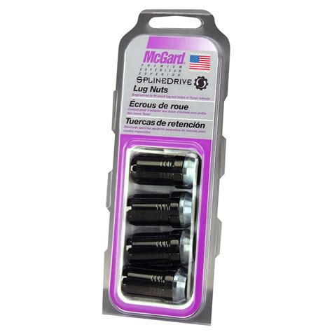 Black Cone Seat Splinedrive Lug Nut Set M X Thread Size Set