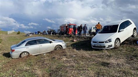 Yozgat ta feci zincirleme kaza 1 ölü 8 yaralı