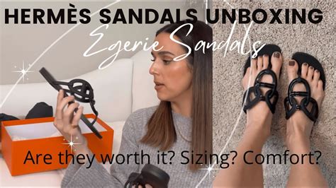 Hermès Sandals Unboxing First Impressions Egerie Sandals YouTube