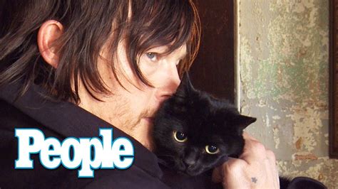 Norman Reedus Poses With His Cat And Its Adorable Norman With His