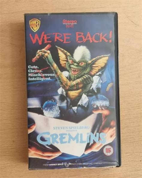 Gremlins Vhs Video Tape Movie Zach Galligan Phoebe Cates Spielberg