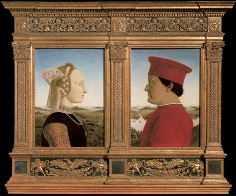 Piero Della Francesca Battista Sforza And Federico Da Montefeltro Piero