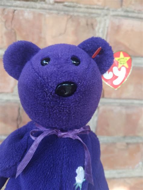 1997 TY Princess Diana Beanie Baby FIRST ISSUE Purple Bear | Etsy