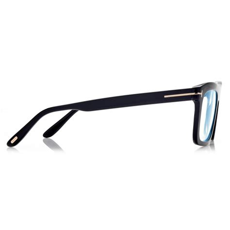 Tom Ford - Blue Block - Rectangular Optical Glasses - Black - FT5757-B ...