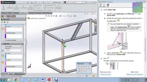 Solidworks Weldments Tutorial Part Youtube