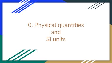 Physical Quantity