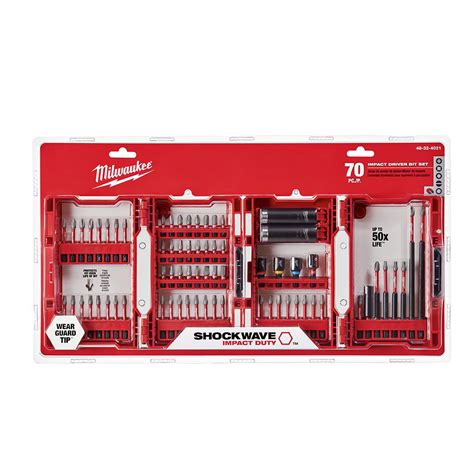 Milwaukee Tool Piece Shockwave Impact Duty Driver Bit Set