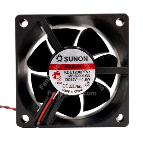 Sunon Kde Ptv Ms B Gn Dc V W Wires Axial Cooling Fan