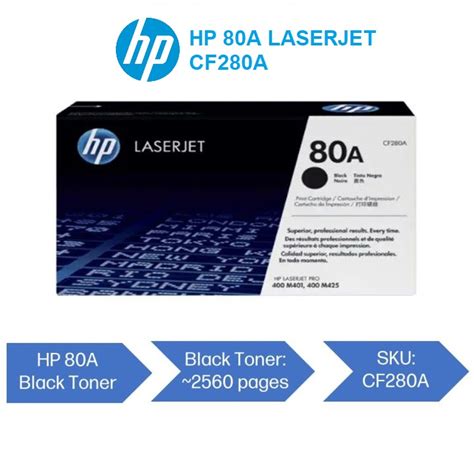 Wls Hp 80a Black Original Laserjet Toner Cartridge Cf280a Shopee