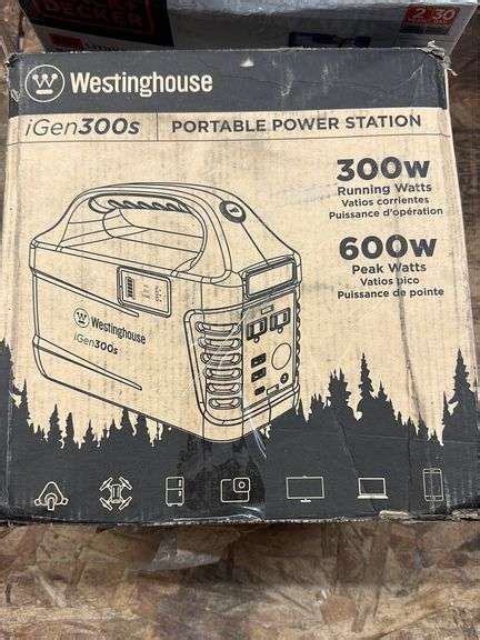 Westinghouse Igen300s 300600 Watt Lithium Ion Portable Power Station With Power Inverter Usb