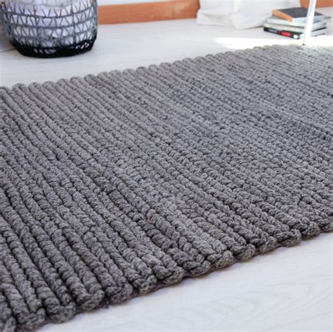 Cable Knit Wool Rug Grey Sofia Zaza Homes Grey Rugs Grey Wool Rugs Wool Rug