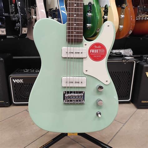 Squier Paranormal Baritone Cabronita Telecaster Surf Green Reverb