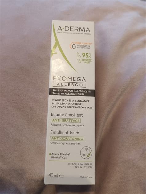 A Derma Exomega Allergo Baume Emollient Anti Grattage 40 Ml INCI Beauty